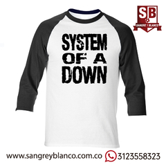 Camiseta 3/4s system logo