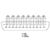 Cabo de Audio - Mogami 2932 - DB25 Macho - 8x P10TRS ACPS-GN Amphenol