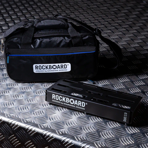 Pedalboard Rockboard DUO 2.0 com bag - 31,8 x 14,2 cm