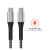 Cabo USB-C em Nylon Trançado (ESC06BK) de 1,2m - Geonav