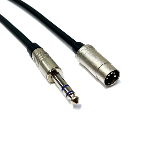 Cabo Midi DIN5 - P10 TRS - Pedais e Efeitos - Santo Angelo X30 e conec. DLK /Ninja - Yashi