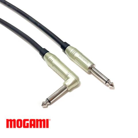 Cabo Instrumento P10-P10 Mono/Mono - Mogami 2524 e Conectores Amphenol - Reto/L