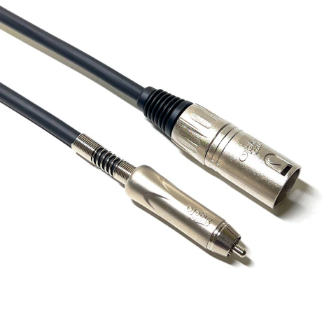 Cabo RCA/XLR (Macho) - Cabo X30 (2x0,30mm2) e Conectores Santo Angelo RCA Ninja / XLR Macho - Yashi
