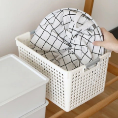 Canasto Cuadrille BLANCO - comprar online