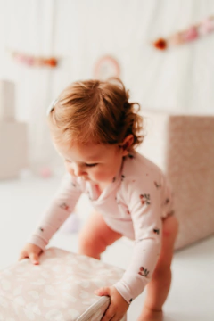 Conjunto UV Remera Peach + bombacha de Baño - Mi Tipi