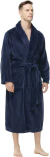 Bata Flannel Confort Lisa - Azul Marino en internet
