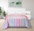 Acolchado Estampado Reversible - Zigzag / Rosa - comprar online
