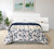 Acolchado Estampado Reversible - Grid / Marino - comprar online