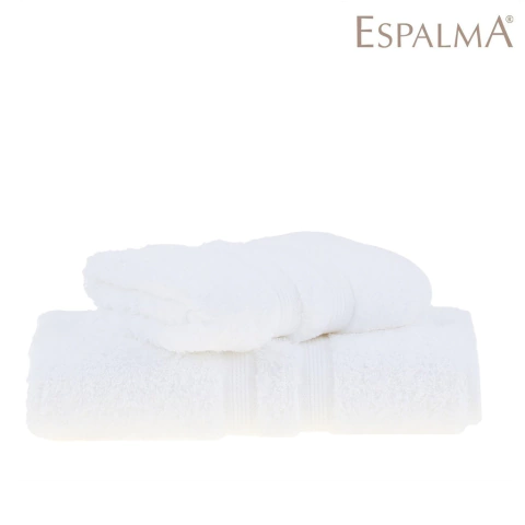 Set Toalla y Toallon Espalma Egipcio Clasico 550 Gr - Blanco