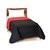Cubrecama Linea Colors Reversible - Rojo/Negro
