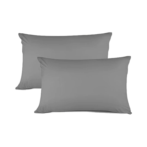 Pack x2 Funda De Almohada King Size 50 x 90 Cm - Gris Oscuro - comprar online