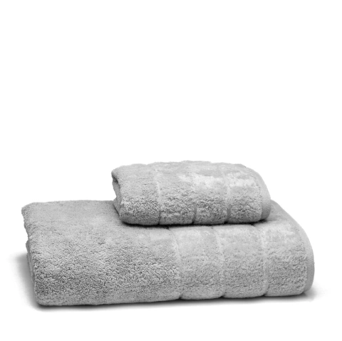 Set Toalla y Toallon Espalma 700 Gr Algodón Peinado - Gris Plata