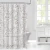 Cortina De Baño Vinilo Estampada - Hojas Visón - comprar online