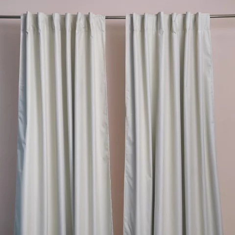 Pack Cortina Blackout Vinilico + Voile Corto (4 Paños) - Natural