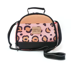 LONCHERA CARMELA ANIMAL PRINT ROSA - comprar en línea