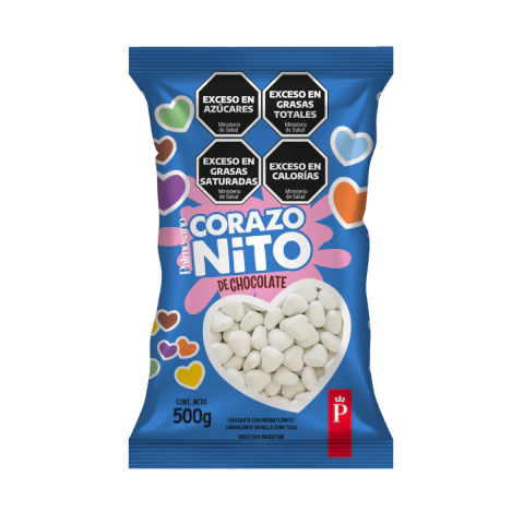 Lentejas de Chocolate - CORAZONITO - x500 grms - GOLOSINAS DEL SUR