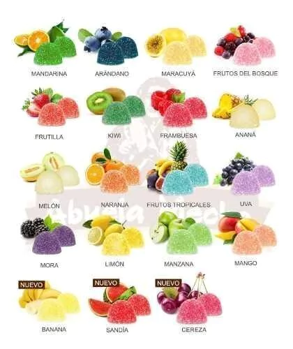 Bombones De Fruta X 32 U X Color X Sabor *ideal Candy Bar*