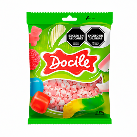Gomitas Gelatines Mini Dientes Acidos x250 grms