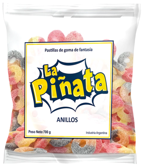 Goma Piñata Anillos x700 grms