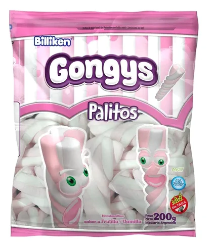 Malvaviscos Gongys Palitos x200 grms