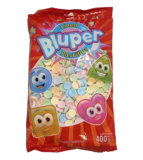 Pastillas Bluper Botoncitos x 400 grms