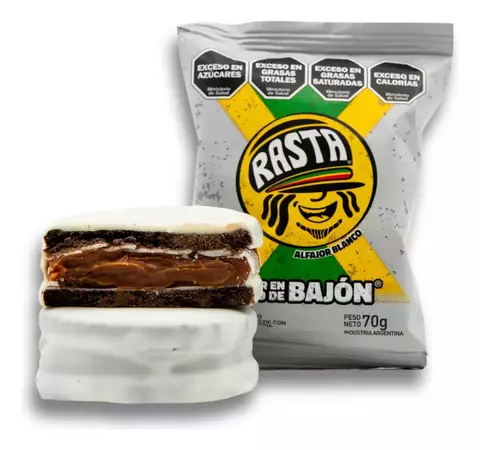 Alfajor Rasta Blanco caja x 18 unidades