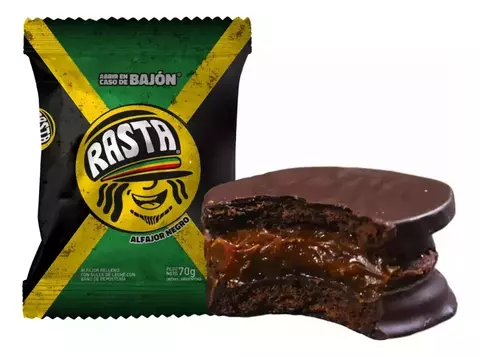 Alfajor Rasta Negro caja x 18 unidades