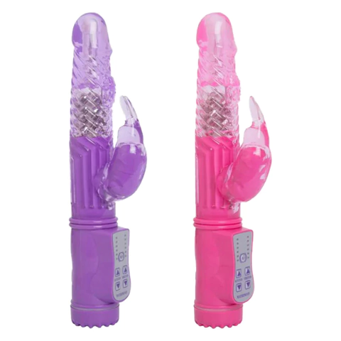 VIBRADOR RABBIT ROTATIVO RELEVO EM ESPIRAL