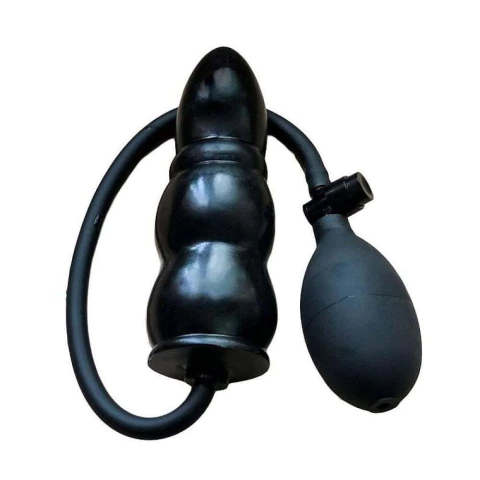 PLUG ANAL ESCALONADO SILICONE INFLÁVEL 14X4,2CM