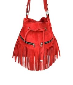 BANDOLERA CON FLECO - ÑANDERU CUERO