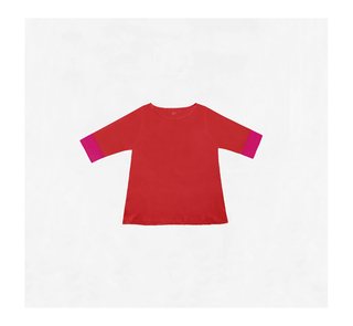 Remera Pima Manguita Color