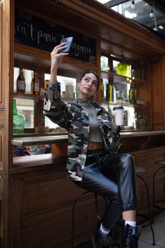 Camisaco Gabardina Camuflado - SASHA 