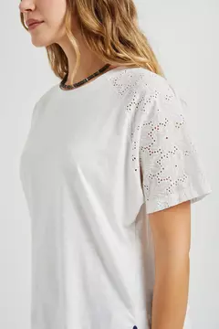 Remera Corina Broderie - comprar online