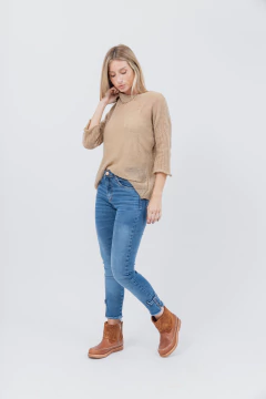 Sweater Basico Oversize Camel - Betiana Bertolino