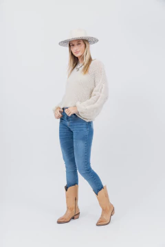 Sweater Manga Globo Crudo - tienda online