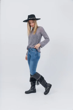 Sweater Basico Gris Topo - Betiana Bertolino