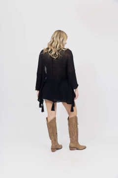 Saco de Hilo Oversize Negro en internet