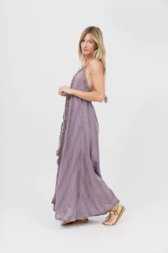 Vestido Largo Indie Violeta - tienda online