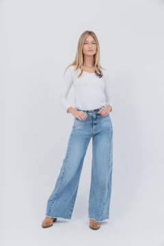 Jean Wide Leg Soul Azul Claro (BB 005) - Betiana Bertolino