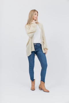 Saco Manga Globo Bordado Margaritas Soga - comprar online