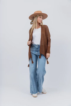 Saco Basico de Mohair Chocolate