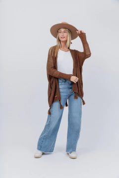 Saco Basico de Mohair Chocolate - tienda online