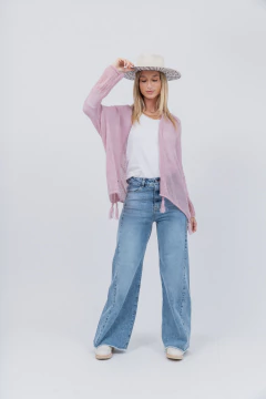 Imagen de Saco Basico de Mohair Rosa