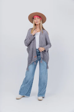 Imagen de Saco Basico de Mohair Gris Oscuro