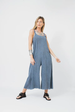 Mono Basico Lino Azul en internet