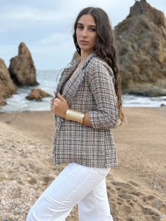 Blazer Tweed Chocolate - MADE IN ITALY - Betiana Bertolino