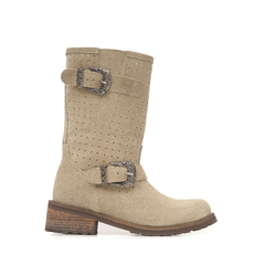 Bota Harley Picada Beige - Betiana Bertolino