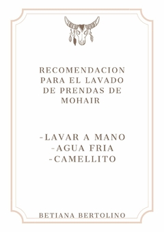 Saco Basico Borlas Crudo - Betiana Bertolino