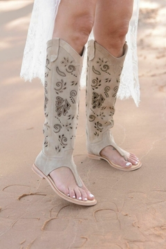 Sandalia Milos Beige - ENTREGA INMEDIATA - tienda online