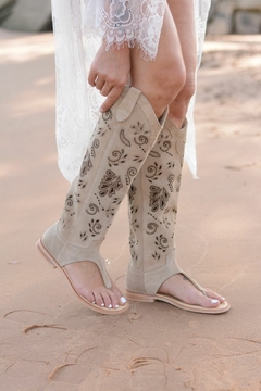 Sandalia Milos Beige - ENTREGA INMEDIATA